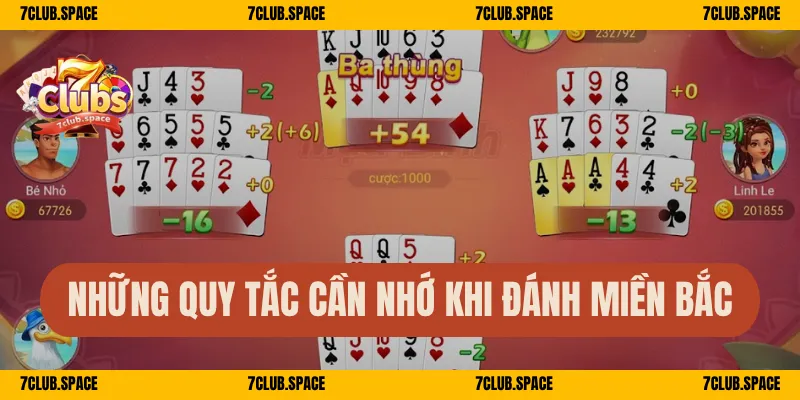 Những quy tắc cần nhớ khi đánh miền Bắc